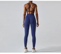 Pantalones deportivos ajustados de secado rápido para mujer, pantalones de Yoga ajustados, pantalones de Yoga de punto sin costuras, pantalones de chándal transpirables antitratamiento para gimnasio y Fitness - details 23