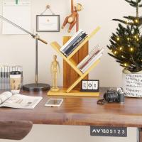 Estantería de árbol, Librería Alta de 6 Niveles Estantería Estrecha de madera con cajones para Sala de Estar, Dormitorio 38×19×112CM Marrón Rústico - details 57