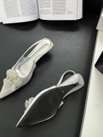 Nuevas Sandalias de Flores con Diamantes de Imitación Estilo de Hada, Viento, Tacón Grueso, Bolsa, Cabeza, Zapatos Individuales Vacíos - details 11