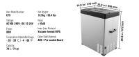 SucceBuy Refrigerador para automóvil, refrigerador portátil con reposabrazos para automóvil de 12 voltios, congelador de zona única de 15 L, -4 ℉ -68 ℉   Enfriador de compresor ajustable, 12/24 V CC y 100-240 V CA para aventuras al aire libre y acampadas - details 8