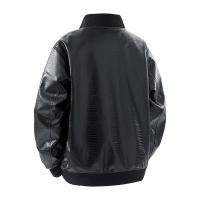 Chaqueta de Cuero CHAIFENKO para Hombres Versátil y Elegante con Cuello de Soporte - details 3