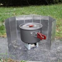 Pantalla de estufa de Gas, tablero a prueba de viento de aleación de aluminio para acampar al aire libre, picnic, cocina, quemador, tablero 8/9/10 - details 4
