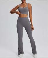 Conjunto deportivo USTADO de 2 UDS Yoga TRE para mujer, sujetador de entrenamiento transpirable Fiess, camiseta corta de manga larga para gimnasio, parte inferior ajustada para acampar - details 22
