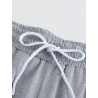 Temu Shein Conjunto de camiseta juvenil con pantalones cortos de manga corta y cuello vuelto de verano - details 8