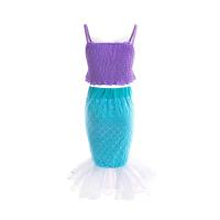 AmyStylish Niñas Princesa Sirena Ariel Cosplay Halloween Fiesta de Cumpleaños Verano Playa Vacaciones Vestido - details 45