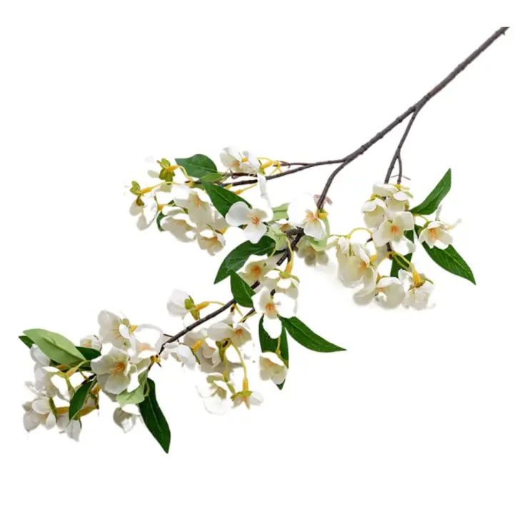 Flores artificiales elegantes de Begonia, simulación de tacto Real realista, flores de Malus, flores falsas hechas a mano, decoración de boda - 1