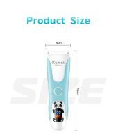 Kemei-cortapelos para bebé, recortador de pelo silencioso para niños, impermeable, recargable, inalámbrico, Kit de corte de pelo para bebé - details 7