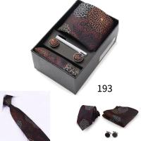 Caja de regalo de corbata para hombre con corbatas, pañuelos, gemelos, pinzas para corbata, conjuntos de 6 piezas, corbatas formales para festivales de bodas y negocios en grupo - details 32