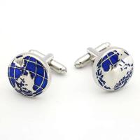 Gemelos con mapa del mundo para hombre IGame, hechos de material de latón de alta calidad, diseño de globo azul, regalo - details 2