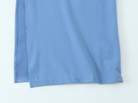 Ropa de mujer europea y americana plisada decorativa Midi vestido delgado azul - details 6