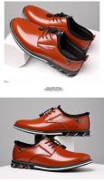 Zapatos Casuales para Hombre Mocasines de Moda sin Cordones, Zapatos de Trabajo de Cuero con Plataforma, Talla Grande 50 - details 12