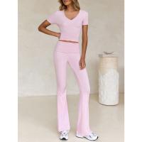 Conjunto Deportivo Casual para Mujer Primavera-Verano 2025 Camiseta de Manga Corta Pantalones Largos Conjunto de 2 Piezas - details 12
