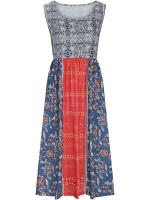 NOVEDAD DE VERANO 2025, vestido veraniego MIDI informal bohemio sin mangas para mujer con bolsillos y suelto - details 6