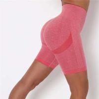 Pantalones cortos deportivos mejorados de yoga sin costuras para mujer, cintura alta, entrenamiento, ciclismo - details 16