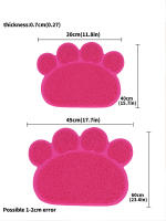 Alfombrilla Antideslizante Para Mascotas Gato Y Perro Forma De Uña De Gato Impermeable Para Comida Y Bebida Interior - details 3