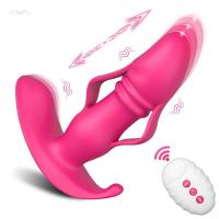 Leten Control remoto empuje vibración Anal Plug vibrador masajeador de próstata estimulador del punto G juguetes sexuales para hombres mujeres parejas Gay - details 2