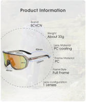 Gafas de sol polarizadas para hombre y mujer, lentes deportivas para ciclismo, pesca, senderismo, esquí, conducción, UV400 - details 5