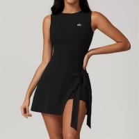 ALO yoga bádminton vestido sin mangas mujer anti-go off legging una pieza vestido de tenis al aire libre ropa deportiva falda corta - details 6