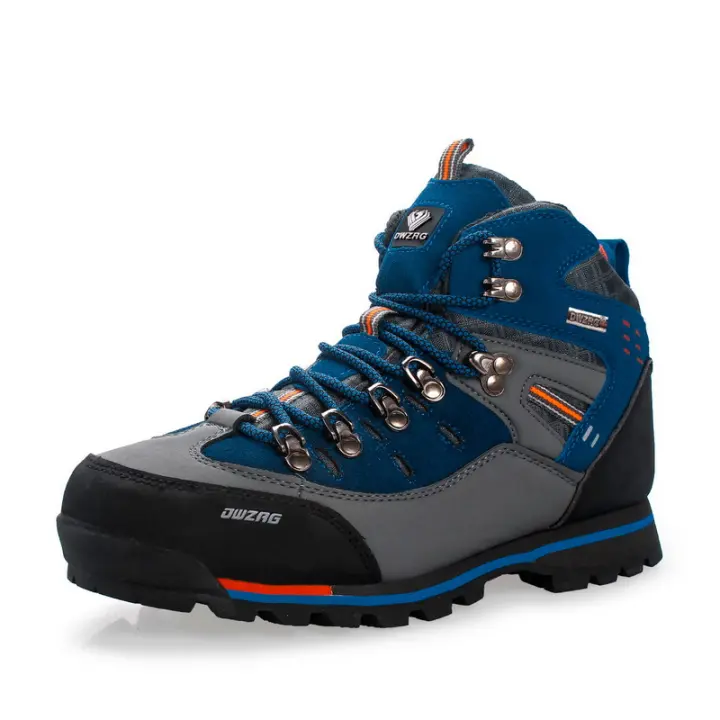 Zapatos de senderismo impermeables para hombre, botas de Trekking de escalada de montaña, botas de nieve casuales de moda para exteriores de alta calidad - 1