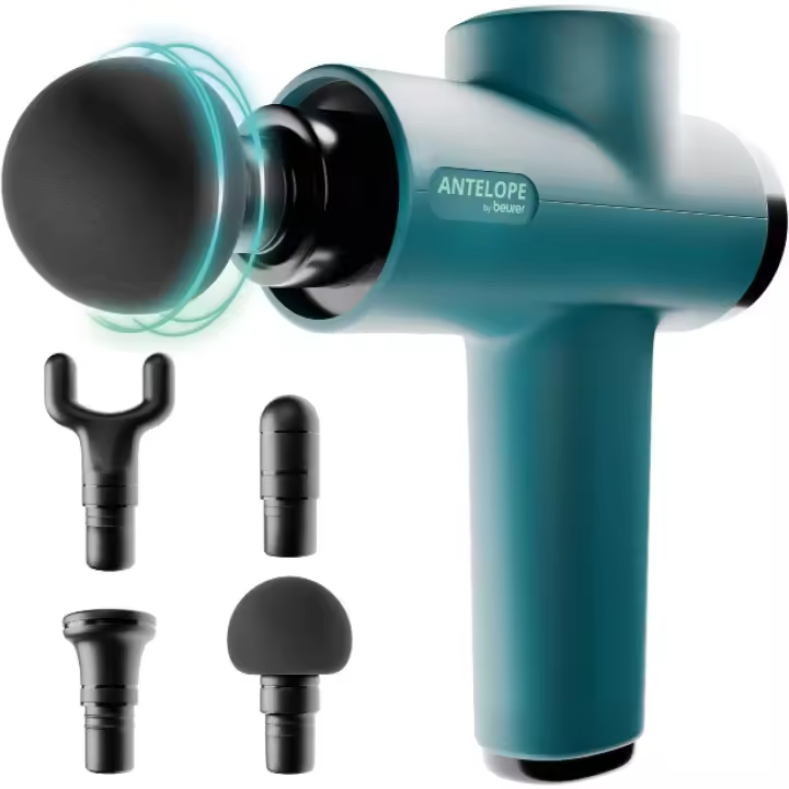 Pistola de Masaje Muscular Compacta 4 Accesorios para Relajación y Regeneración - 1