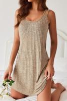 Primavera y verano 2025 nuevo producto vestido con tirantes moda estilo casual color sólido ropa de mujer - details 7