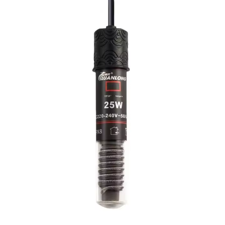 Mini calentador de acuario de 25/50/75W, varilla calefactora automática para tanque de peces con ahorro de energía, vidrio de cuarzo, temperatura constante - 1