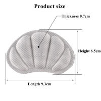 Plantillas de protección para el talón para hombre y mujer, 2 piezas, pegatinas gruesas, antidesgaste, anticaída, acolchado reducido - details 20
