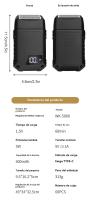 Afeitadoras para barba eléctrica Waterproof Portátil hombre multifunción - details 0