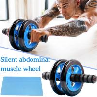 Rueda de Rodillo Abdominal Sin Ruido con Alfombra para Rodilla Equipo de Gimnasio para Entrenador de Músculo Ejercicio Patrón de Neumático C2N0 - details 1