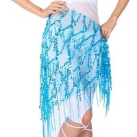 Flecos de lentejuelas para mujer, tres danzas indias, bandas de práctica de danza del vientre, pañuelo triangular en la cadera, nuevo estilo - details 9