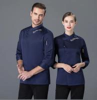 Uniforme de Chef para hombre, chaqueta para cocinar, camisa de cocina, camarera, servicio de comida rápida, Hotel, olla caliente, tienda de pasteles, abrigo con logo personalizado - details 12