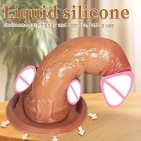 Leten enorme Consolador realista Miembro grande doble penetración Anal Deeldo masturbador de punto G Consolador juguetes sexuales para adultos para mujeres y hombres - details 3