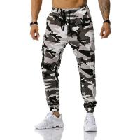 Nuevos pantalones de camuflaje de retales para hombre en tallas europeas, leggings deportivos y casuales de gran tamaño, holgados y modernos - details 7