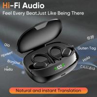 Auriculares de traducción en tiempo real, auriculares con traductor de 144 idiomas, auriculares con traductor Ai Bluetooth para teléfonos Android/iOS, dispositivo de traducción 3 en 1 para viajes de negocios - details 1