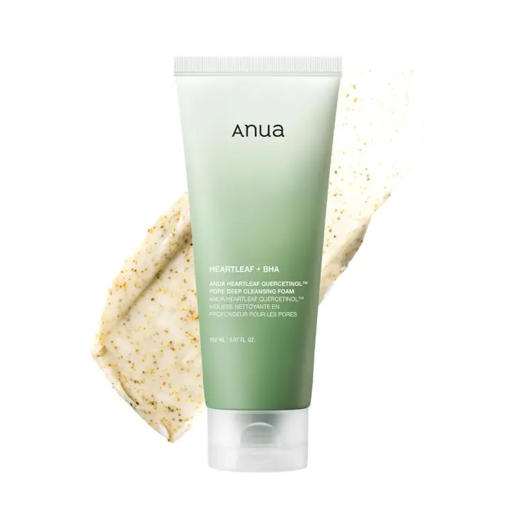ANUA Limpieza Profunda de Poros Quercetinol Limpiador Facial Doble Limpieza BHA Ácido Hidratánico - 1
