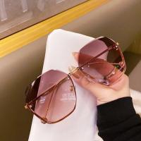 Gafas finas de cara grande, gafas de sol, gafas de sol para mujer - details 12