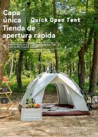 Tienda campaña 4 personas playa Deportes al aire libre viajar Protección solar Camping - details 0