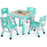 Mesa de Niños Ajustable en Altura Juego de Sillas de 4 Ideal para Jardín de Infantes y Habitación - details 85