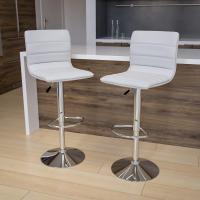 Vinilo con Base de Cromo, Acero Vinilo, Blanco, 2 Unidades - details 1