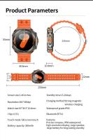 Reloj inteligente 7 Ultra GPS Compass para deportes al aire libre para hombre, Pantalla AMOLED HD, frecuencia cardíaca, llamada BT, Z7 ULTRA, nuevo - details 16