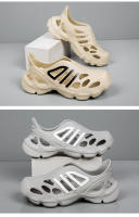 Agujero zapatos de los hombres de la bolsa de la cabeza de suela gruesa casual transpirable vadeando playa sandalias de suela suave desgaste primavera y verano antideslizante zapatos de lluvia - details 14