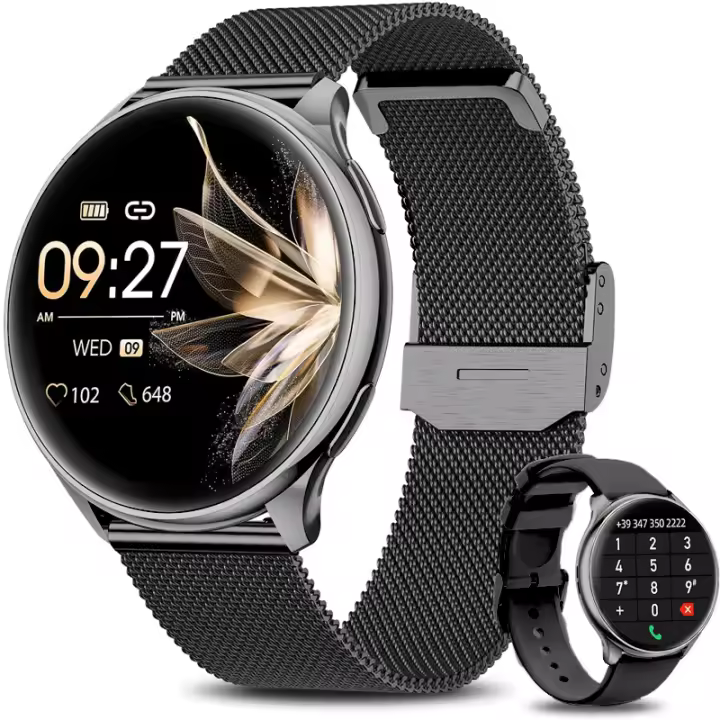 Reloj Inteligente de Llamada Bluetooth para Mujeres con Rastreador de Fitness y Seguro de Alta Precisión Regalo Ideal para Android e IOS - 1