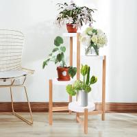 Estantería de Bambú con 4 Niveles Soporte Decorativo para Macetas Alto Bajo - details 2