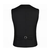 Chaleco de hombre, traje de un solo pecho, chaleco ajustado para hombre, chaleco informal sin mangas para hombre, chaleco Formal de negocios, talla asiática - details 11