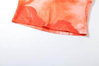 BUNO-Conjunto de 2 piezas con estampado Tie-Dye de gato extraño para mujer, moda Hipster Y2K, camisola elegante con cuello en V + faldas Maxi, ropa de calle a juego - details 32