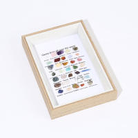 Colección de especímenes de piedras preciosas minerales de ágata de piedra Natural, marco de fotos creativo, regalo de decoración del hogar - details 5
