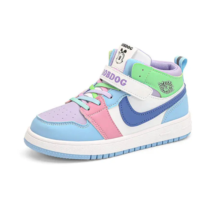 Zapatillas de deporte transpirables para niños y niñas, zapatos de baloncesto para correr, tenis, deportes, moda - 1