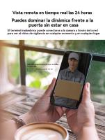 Mirilla inteligente remoto monitor Timbre inalámbrico exterior impermeable con camara - details 5