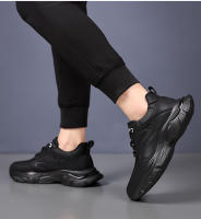 Primavera y otoño nuevos zapatos deportivos zapatos para correr de moda para hombres zapatos casuales negros con cordones zapatos para hombres jóvenes - details 2