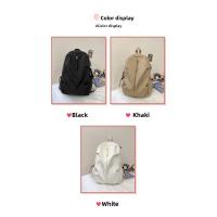 Mochila de estudiante de secundaria, bandolera de viaje informal para hombre, moda street style, mochilas de estudiante universitaria para mujer - details 2